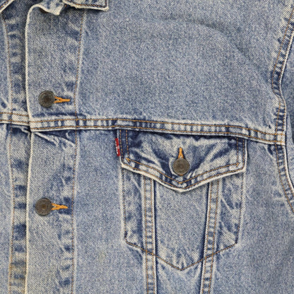 Levi's Vintage Denim Trucker Jacket Blue X-Large Cotton Denim