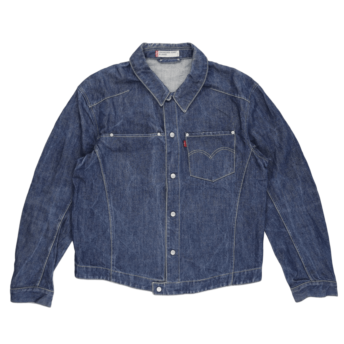 Levi's Engineered Jeans Denim Jacket Blue XL 100% Cotton Vintage