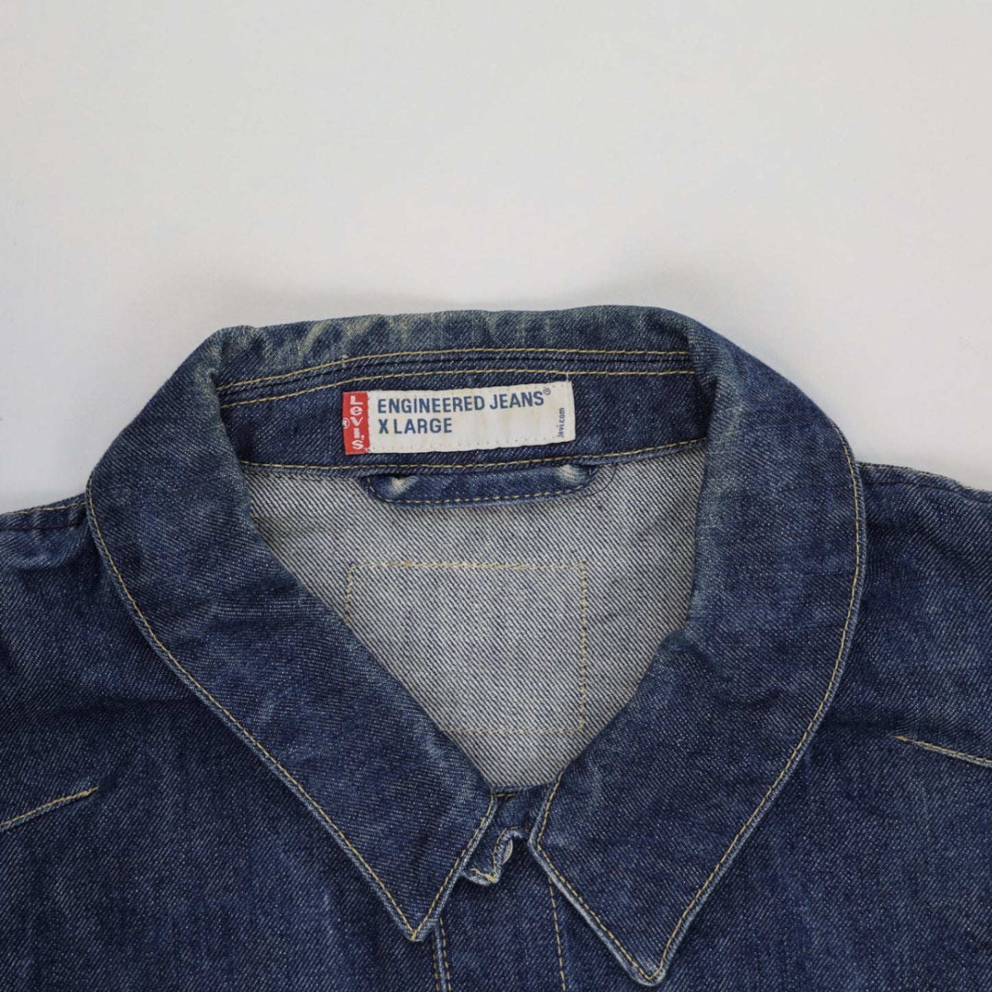 Levi's Engineered Jeans Denim Jacket Blue XL 100% Cotton Vintage