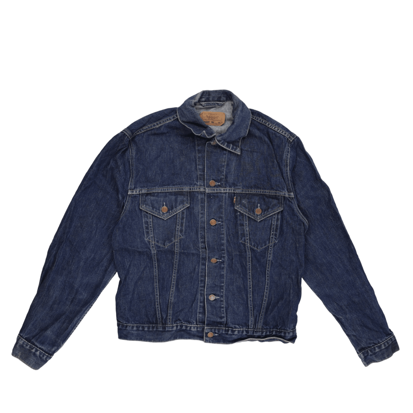 Levi's Vintage 70500 XL Blue Denim Trucker Jacket Cotton