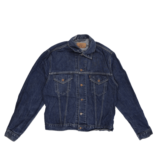 Levi's Vintage 70500 XL Blue Denim Trucker Jacket Cotton
