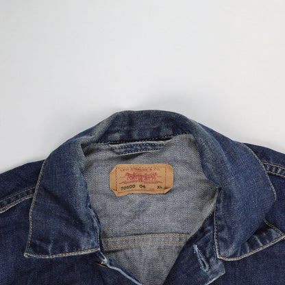 Levi's Vintage 70500 XL Blue Denim Trucker Jacket Cotton