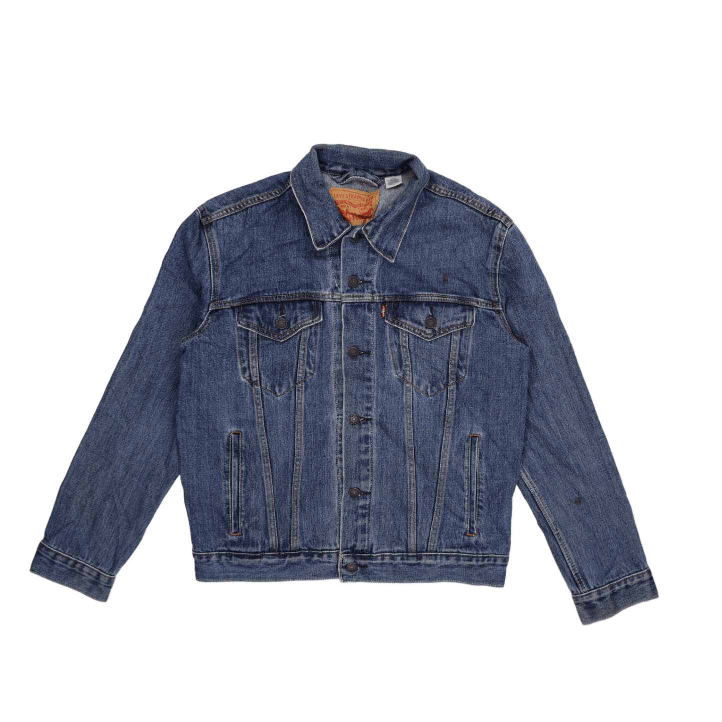 Levi's 72334 Vintage Blue Denim Jacket Medium Cotton Denim Collared
