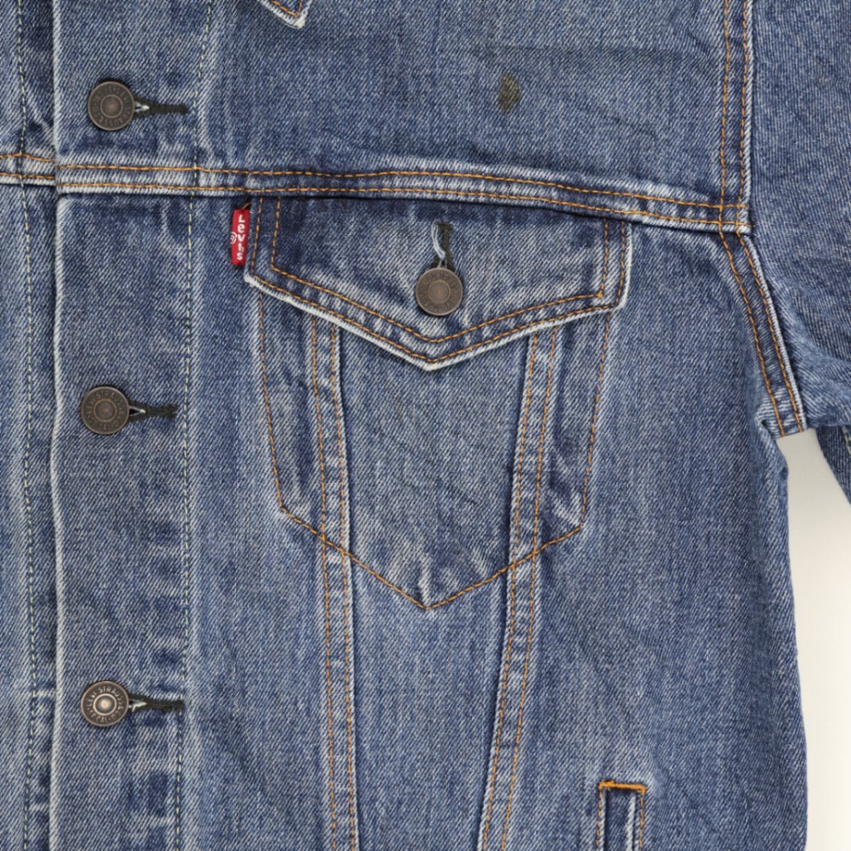 Levi's 72334 Vintage Blue Denim Jacket Medium Cotton Denim Collared
