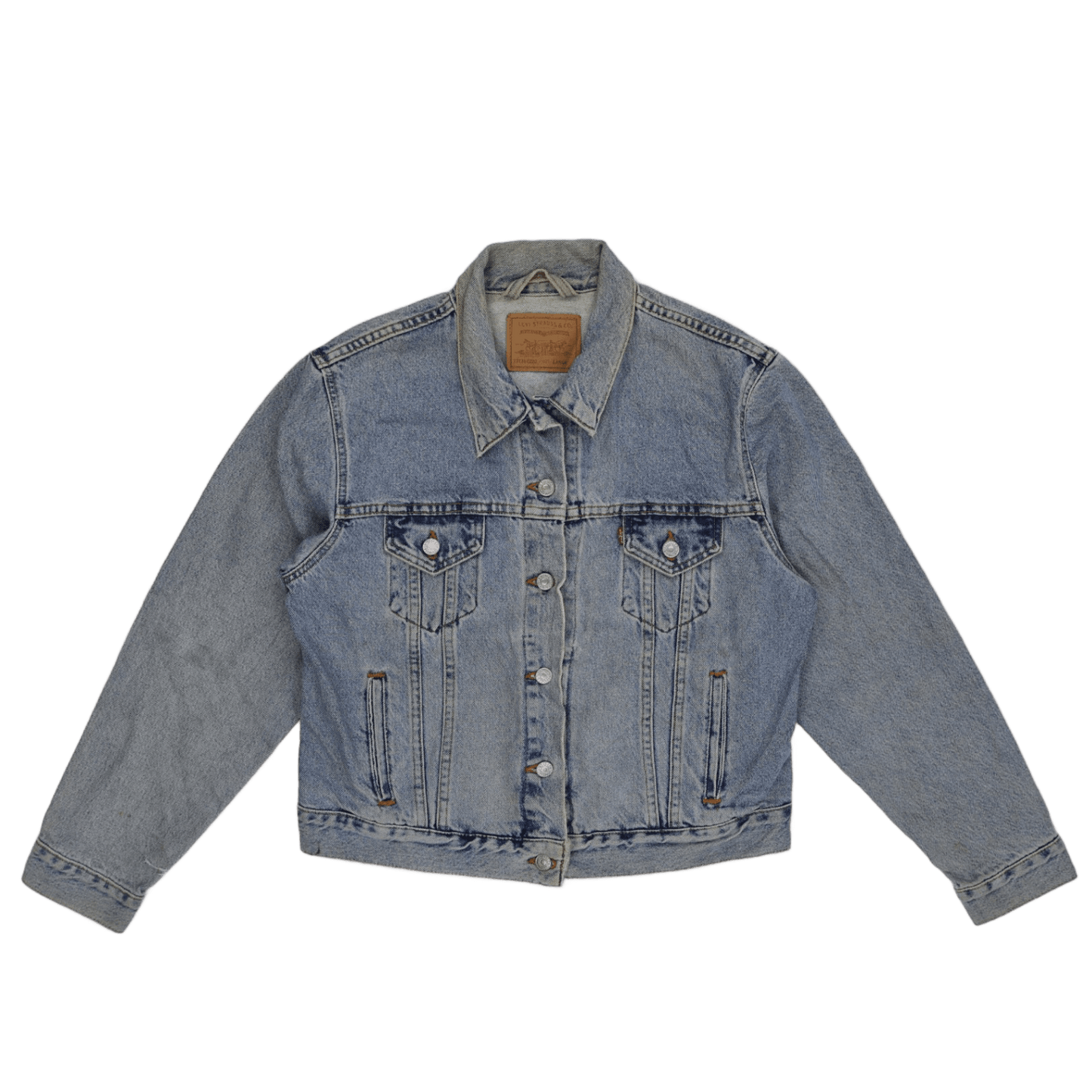 Levi's Light Blue Vintage Denim Trucker Jacket Large Cotton