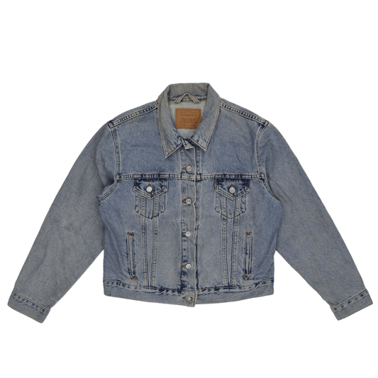Levi's Light Blue Vintage Denim Trucker Jacket Large Cotton