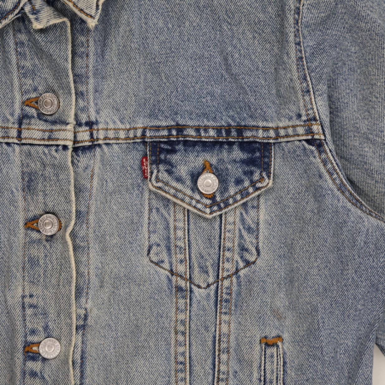 Levi's Light Blue Vintage Denim Trucker Jacket Large Cotton