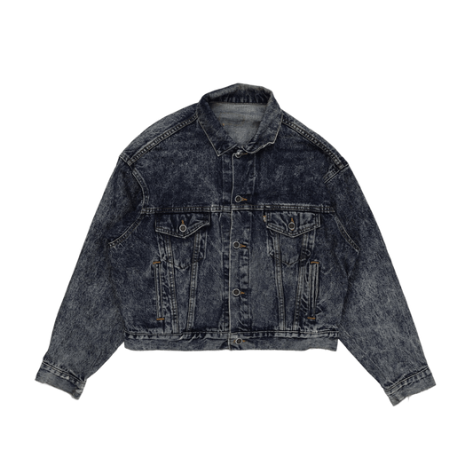 Levi's Vintage Blue Acid Wash Denim Jacket Large Cotton
