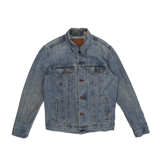 Levi's Vintage Denim Jacket Blue Medium 100% Cotton Collared