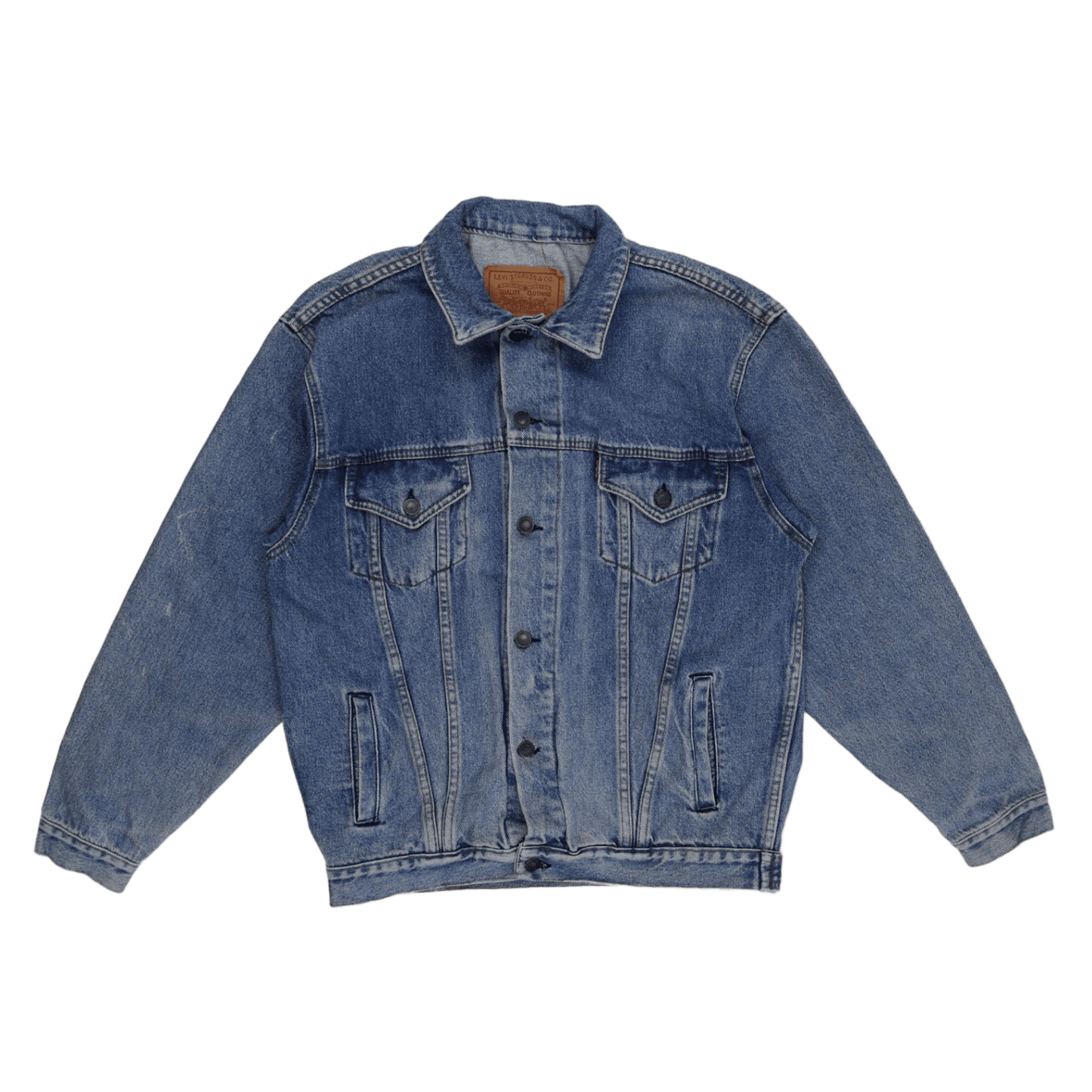 Levi's Vintage 70503 Large Blue Denim Trucker Jacket Cotton