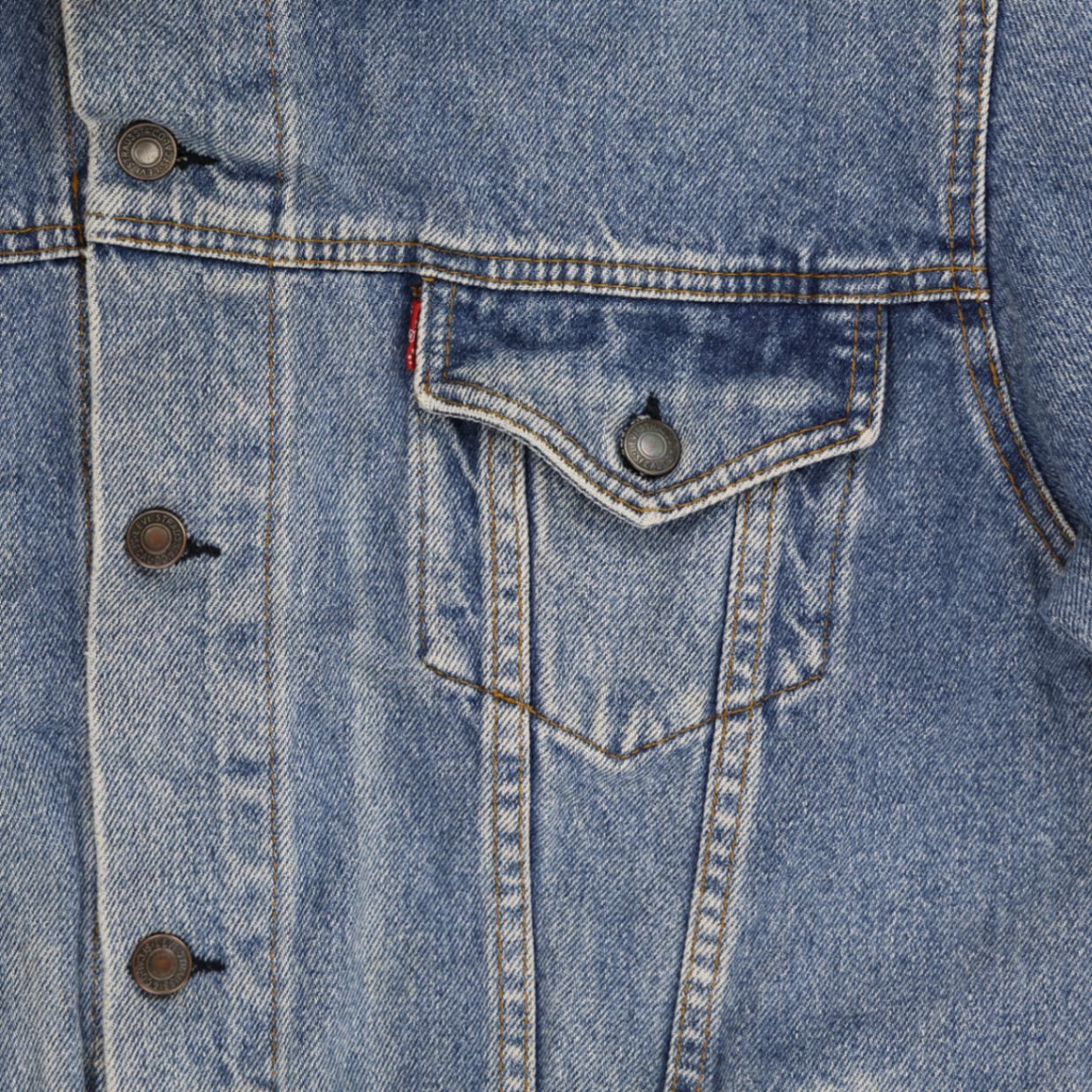 Levi's Vintage 70503 Large Blue Denim Trucker Jacket Cotton