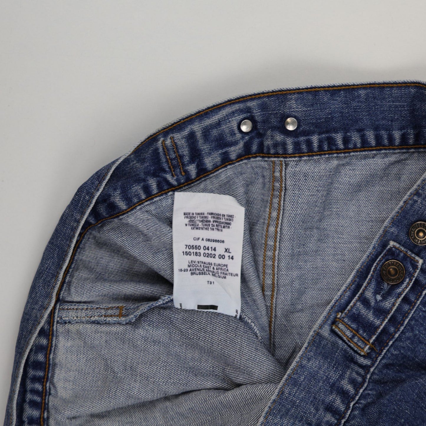 Levi's 70550 Classic Blue Denim Jacket XL Cotton Vintage