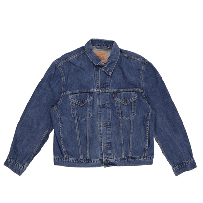 Levi's Vintage 70550 04 Blue Denim Trucker Jacket Large Cotton