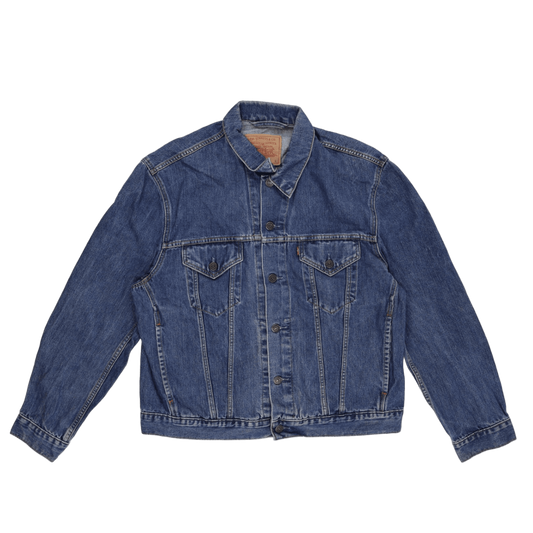 Levi's Vintage 70550 04 Blue Denim Trucker Jacket Large Cotton