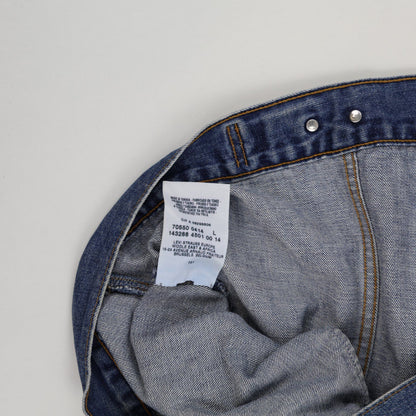 Levi's Vintage 70550 04 Blue Denim Trucker Jacket Large Cotton