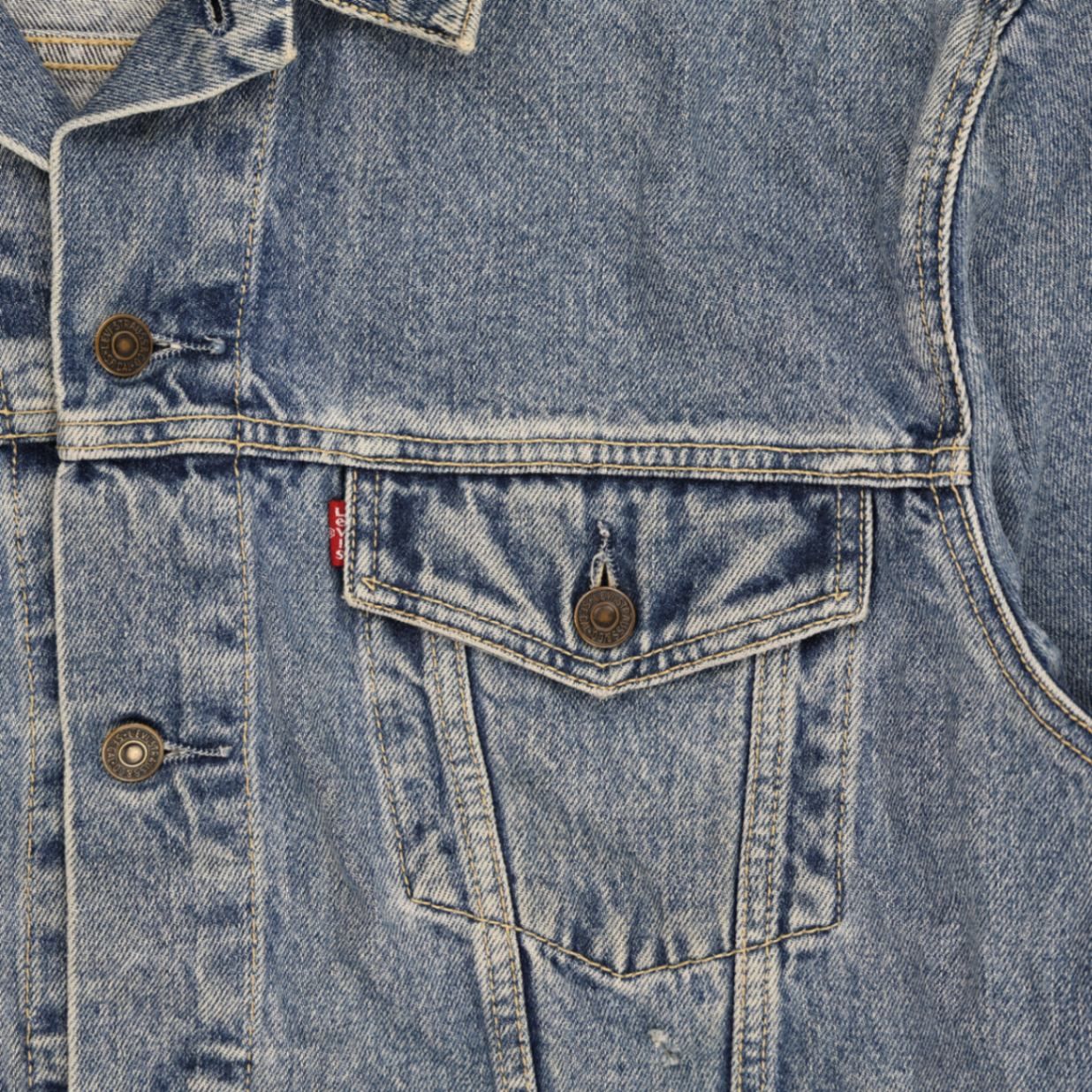 Levi's Vintage 70503 Classic Blue Denim Jacket XL Cotton Collared