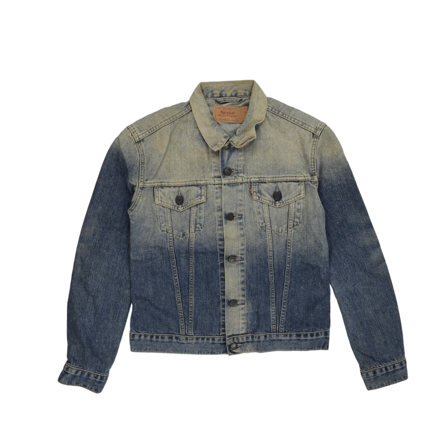 Levi's Vintage Blue Denim Trucker Jacket Women's Large Cotton