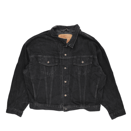 Levi's Black Denim Trucker Jacket XXL Vintage Cotton for Men
