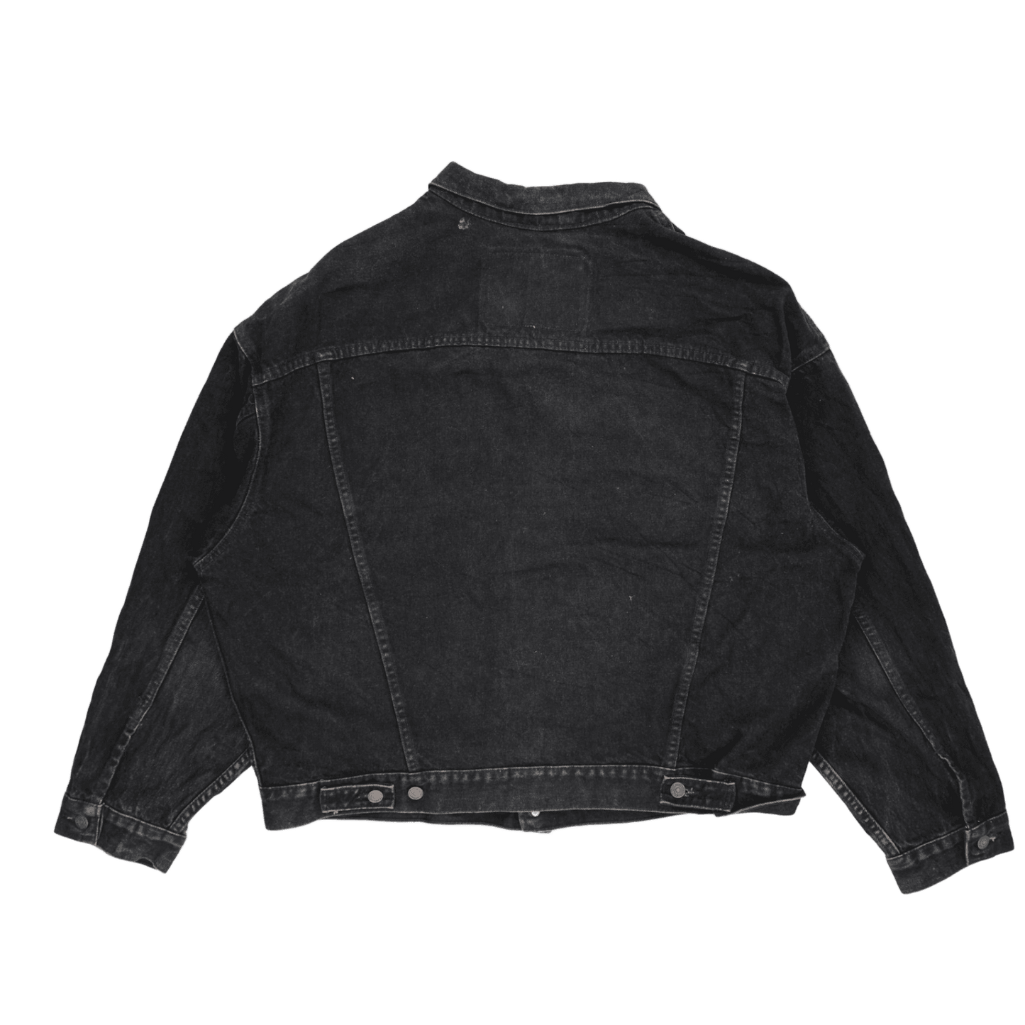 Levi's Black Denim Trucker Jacket XXL Vintage Cotton for Men