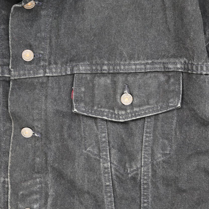 Levi's Black Denim Trucker Jacket XXL Vintage Cotton for Men