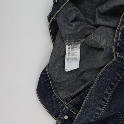 Levi Strauss & Co Vintage Blue Denim Trucker Jacket Men's Size M 100% Cotton Collared