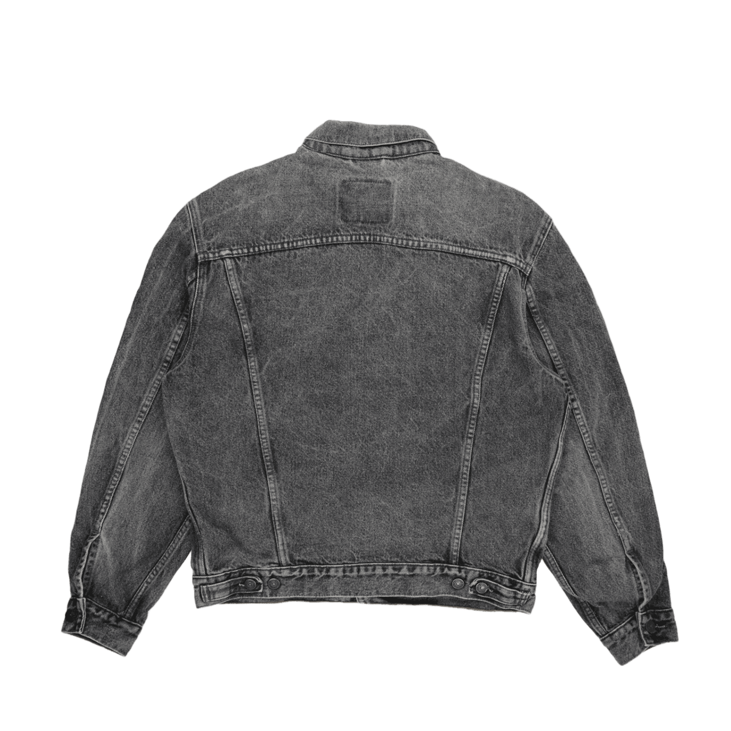 Levi's Vintage Black Acid Wash Denim Trucker Jacket Size Large