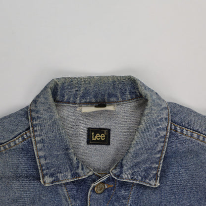 Lee Vintage Blue Denim Jacket Large Cotton Denim Collared