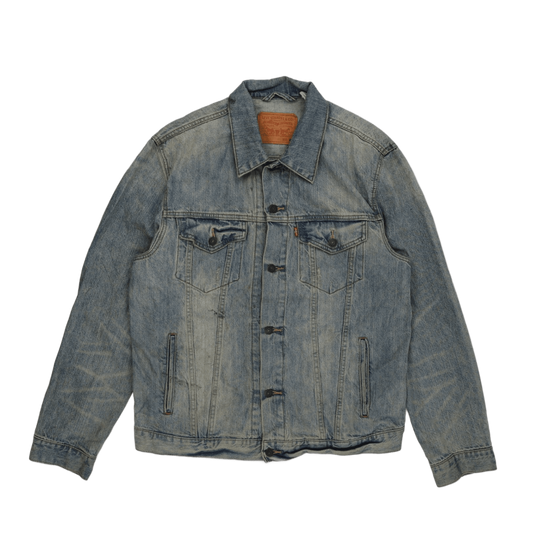 Levi's Classic Vintage Blue Denim Jacket XL 100% Cotton Collared