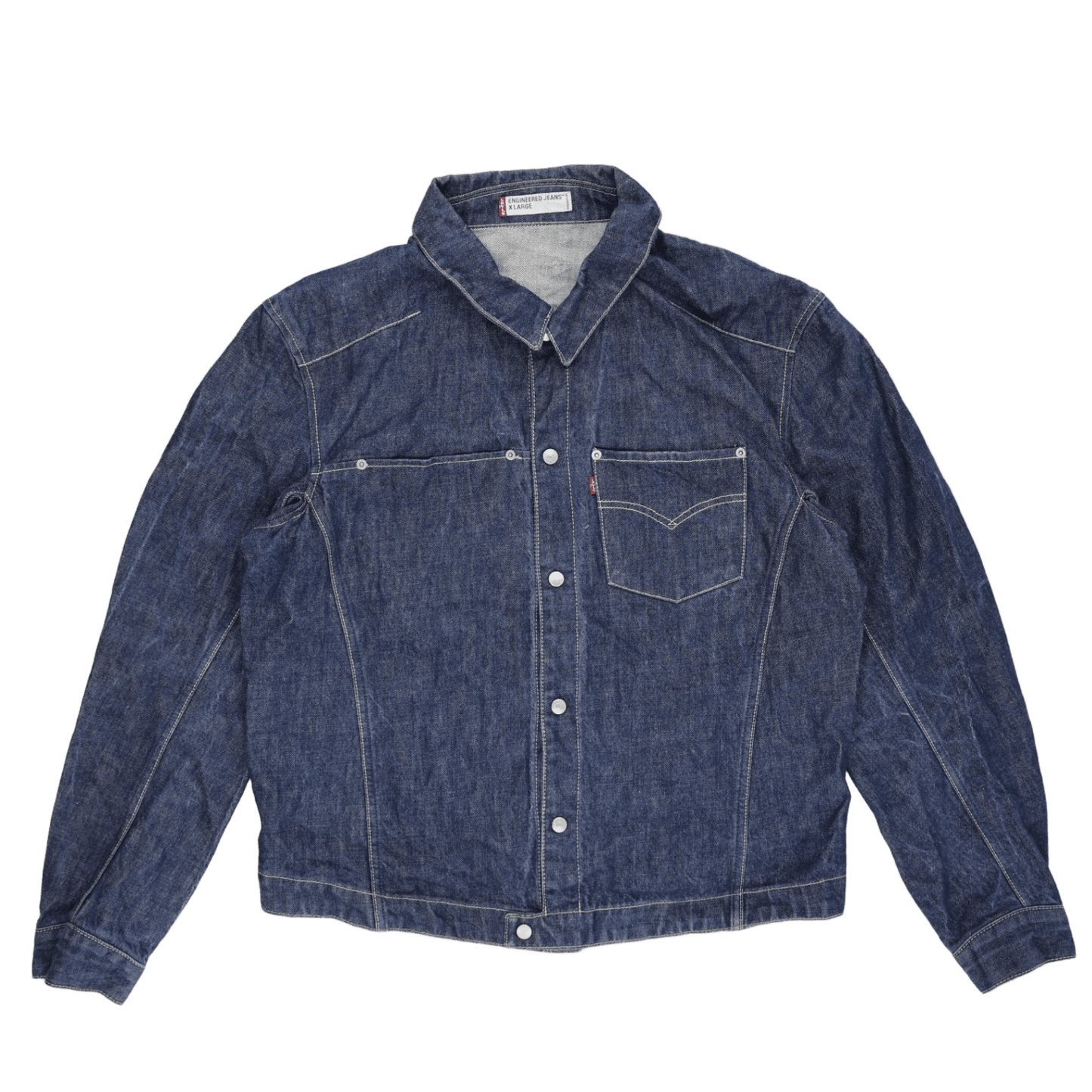 Levi's Classic Denim Jacket Indigo Blue XL Cotton Denim Vintage