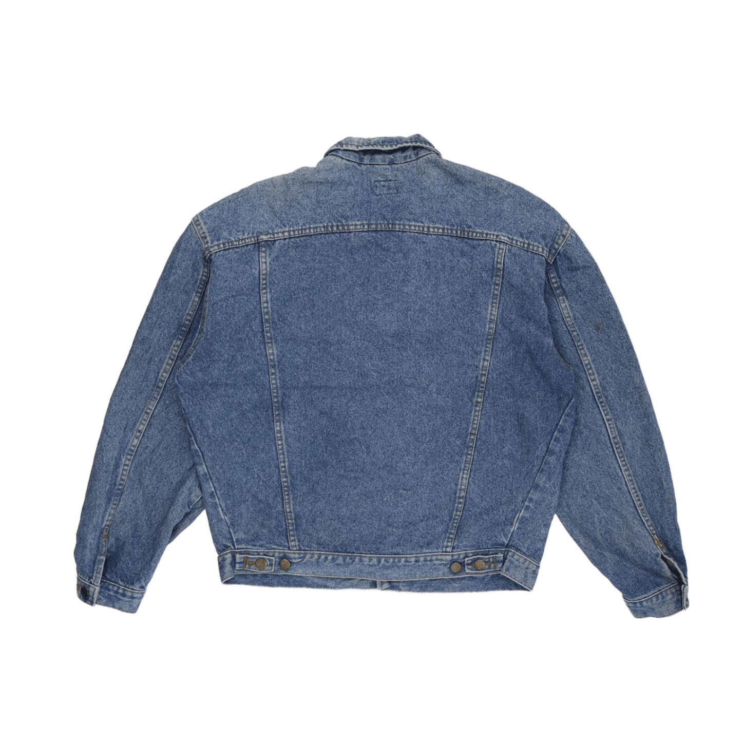 Lee Vintage Blue Denim Jacket Unisex Medium Cotton Collared Style