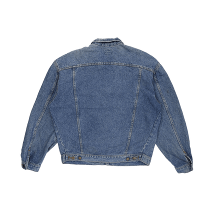 Lee Vintage Blue Denim Jacket Unisex Medium Cotton Collared Style