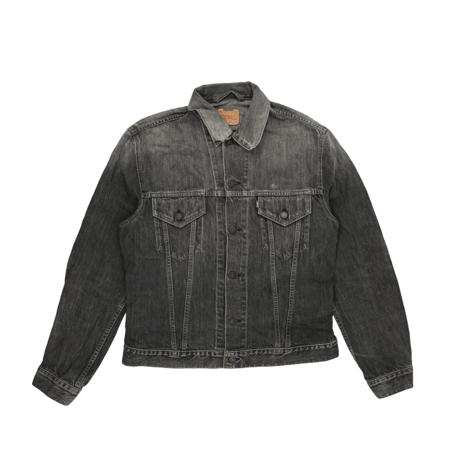 Levi's Vintage 70500 Black Denim Trucker Jacket XL Cotton