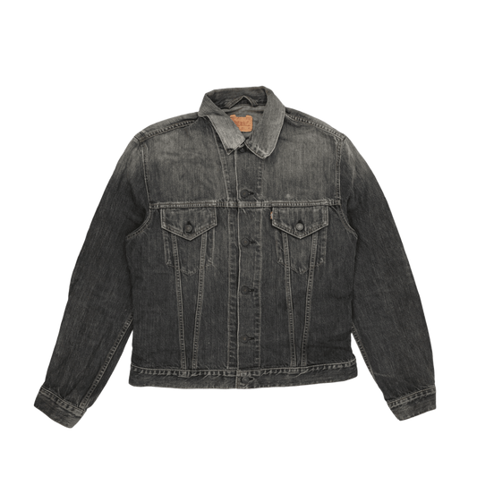 Levi's Vintage 70500 Black Denim Trucker Jacket XL Cotton