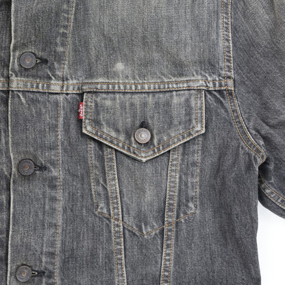 Levi's Vintage 70500 Black Denim Trucker Jacket XL Cotton