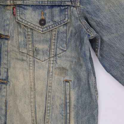 Levi's Vintage Stonewash Blue Trucker Jacket Medium Cotton Denim Collared