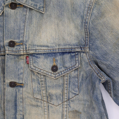 Levi's Vintage Stonewash Blue Trucker Jacket Medium Cotton Denim Collared