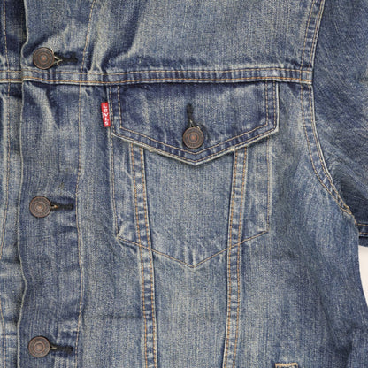 Levi's Vintage Blue Denim Trucker Jacket XL 100% Cotton