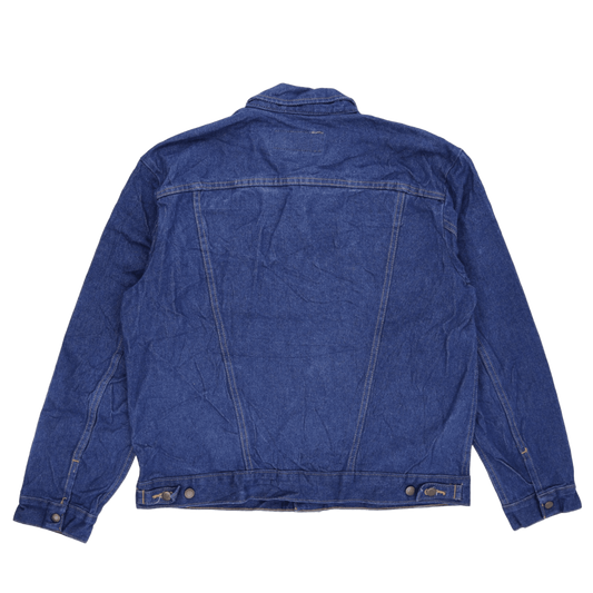 Wrangler Authentic Western Denim Jacket Blue Large Cotton Vintage