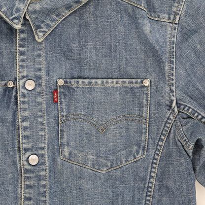 Levi's Vintage Denim Jacket Blue Medium Cotton Collared
