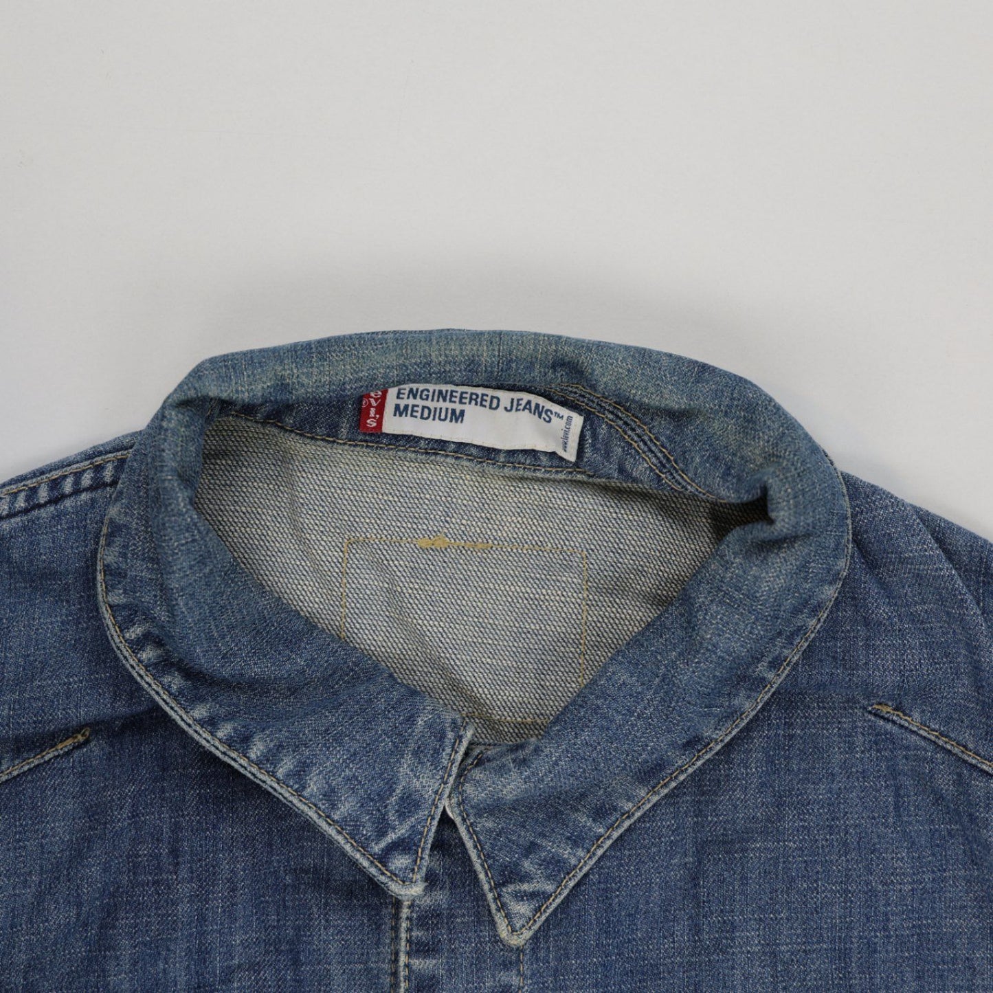 Levi's Vintage Denim Jacket Blue Medium Cotton Collared
