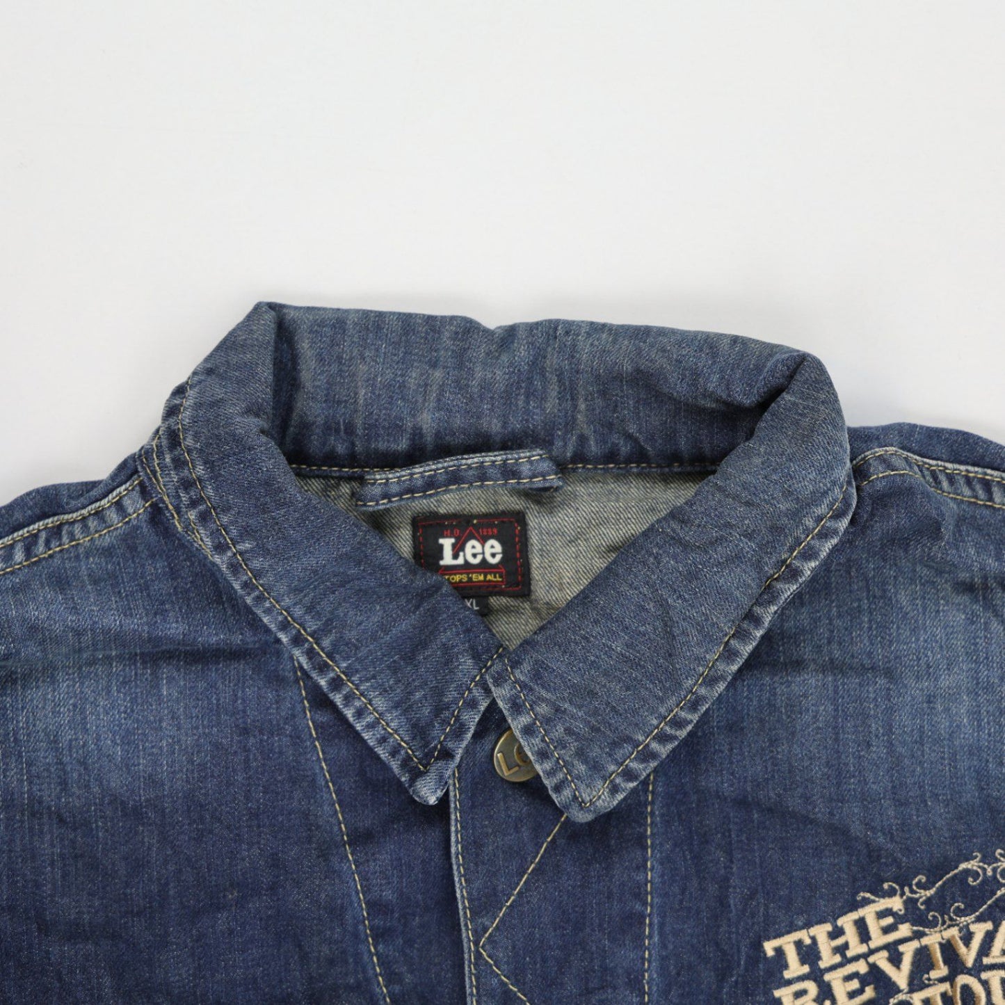 Lee The Revival Tour Vintage Western Denim Jacket Blue XL Cotton