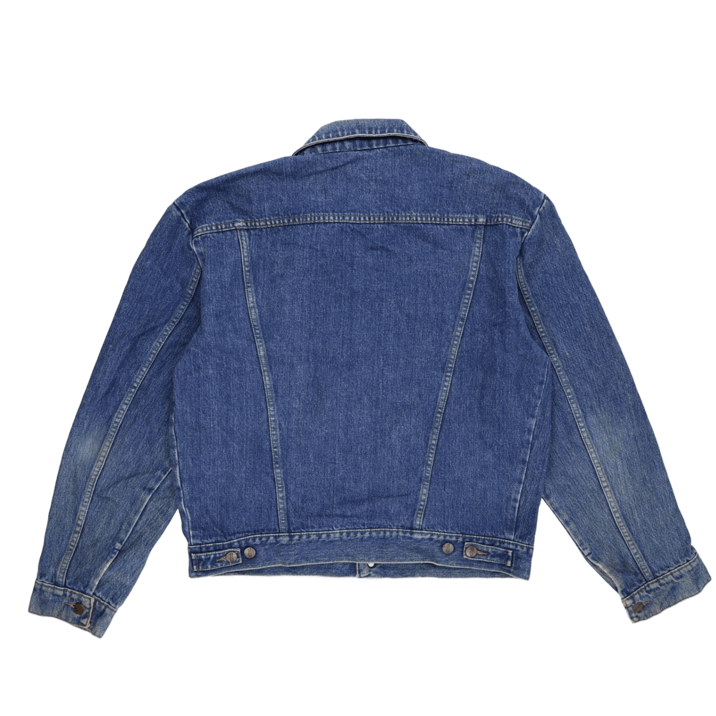 Wrangler Vintage Blue Denim Trucker Jacket Large Cotton