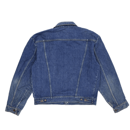 Wrangler Vintage Blue Denim Trucker Jacket Large Cotton