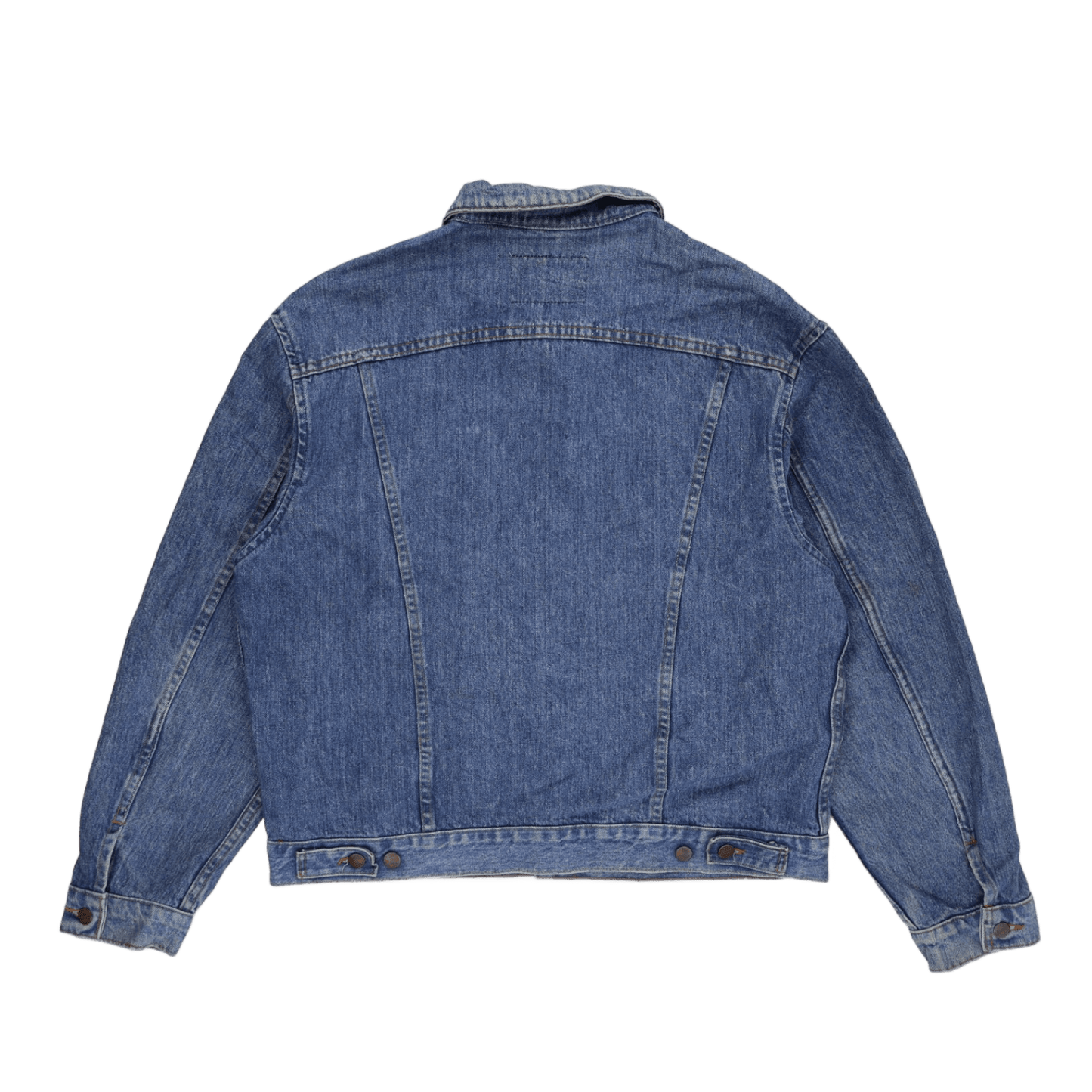 Wrangler Vintage Blue Denim Trucker Jacket Large Cotton for Men