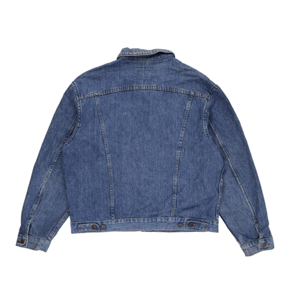 Wrangler Vintage Blue Denim Trucker Jacket Large Cotton for Men