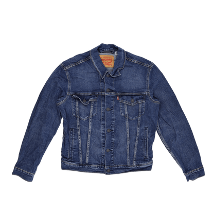 Levi's Standard Denim Jacket Blue Small Cotton Collared