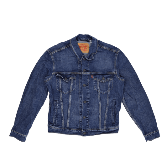 Levi's Standard Denim Jacket Blue Small Cotton Collared