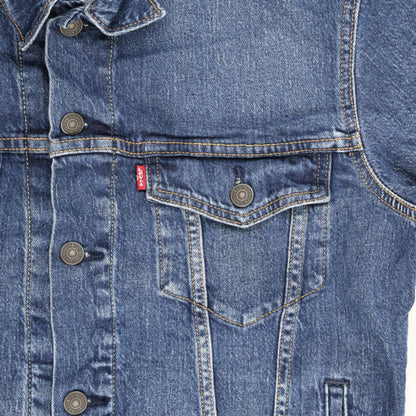 Levi's Standard Denim Jacket Blue Small Cotton Collared
