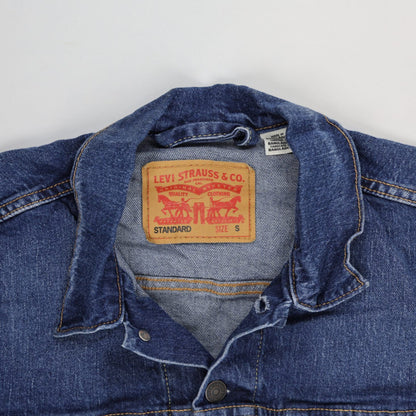 Levi's Standard Denim Jacket Blue Small Cotton Collared