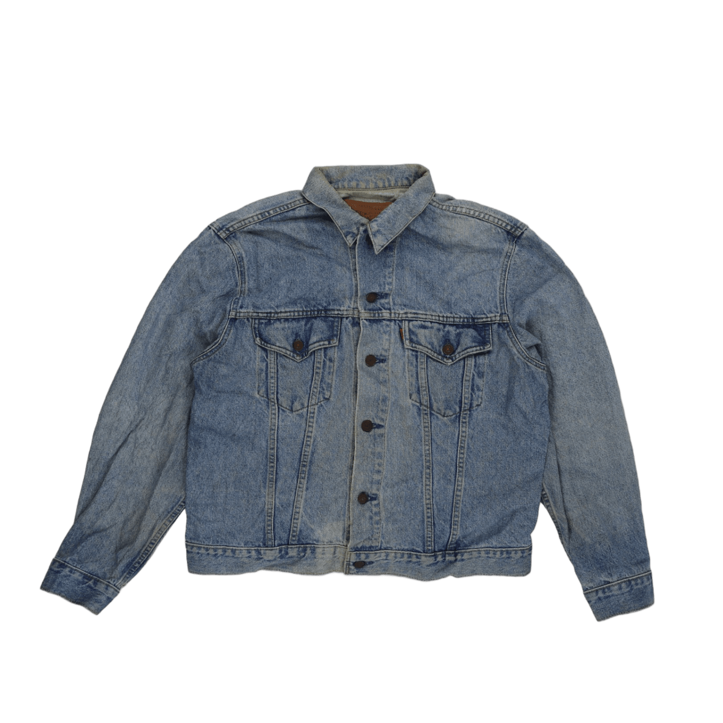 Levi's Vintage Denim Trucker Jacket Blue Size 44 Large Cotton